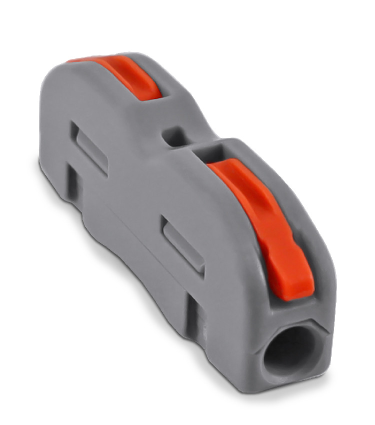 Conector de Emenda Rápida 1 Via 1 Polo para Cabo até 4mm² Corrente máx. 32A - KV212 Conector de Emenda Rápida 1 Via 1 Polo para Cabo até 4mm² Corrente máx. 32A - KV212