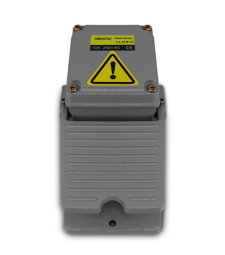 Pedaleira Metálica sem Capa de Proteção com 1 Contato Reversível - LLJFS14 Pedaleira Metálica sem Capa de Proteção com 1 Contato Reversível - LLJFS14