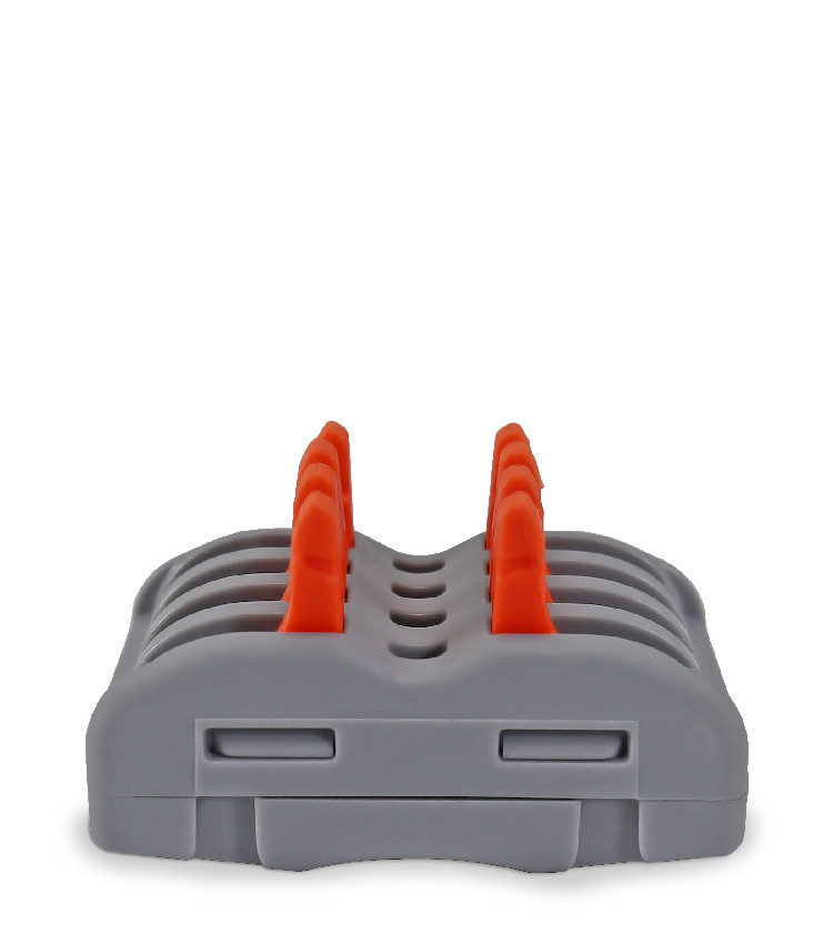 Conector de Emenda Rápida 4 Vias 4 Polos para Cabo até 4mm² Corrente máx. 32A - KV212 Conector de Emenda Rápida 4 Vias 4 Polos para Cabo até 4mm² Corrente máx. 32A - KV212