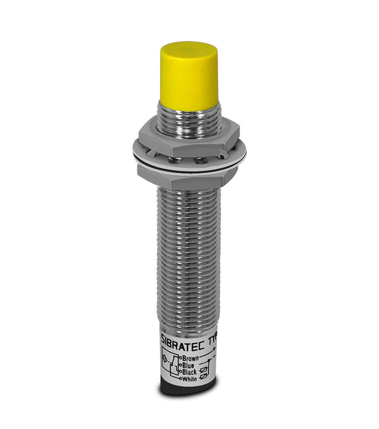 Sensor Indutivo não Faceado 12mm PNP-NA+NF 6-36V Range 4mm com 4 Fios - LM12-3004PC Sensor Indutivo não Faceado 12mm PNP-NA+NF 6-36V Range 4mm com 4 Fios - LM12-3004PC