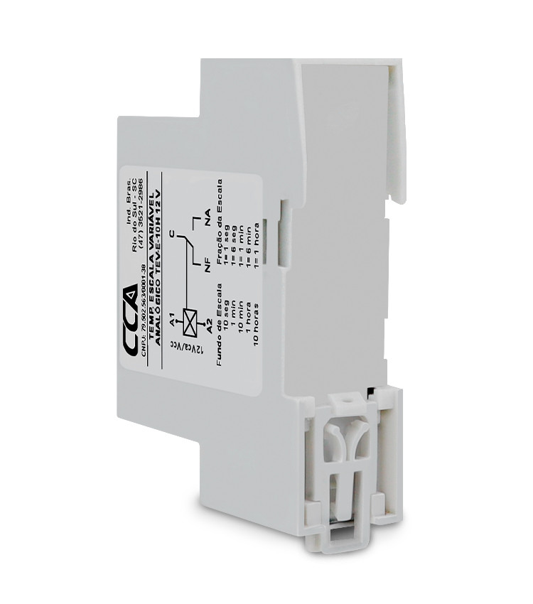 Temporizador Retardo na Energização 12V Multiescala Ajustável 0,3s até 10h (ON-DELAY) - TEV-10H