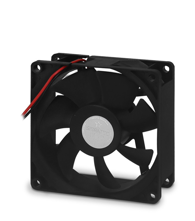 Ventilador Axial 80x80mm Plástico 24Vdc Industrial