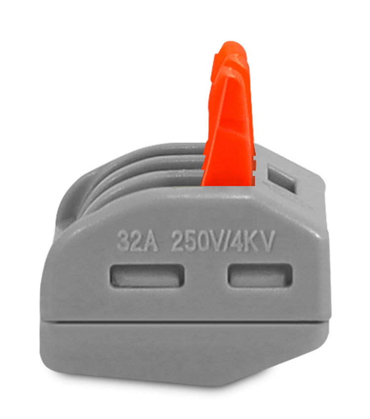 Conector de Emenda Rápida 3 Vias Conectadas para Cabo até 4mm² Corrente máx. 32A - KV413