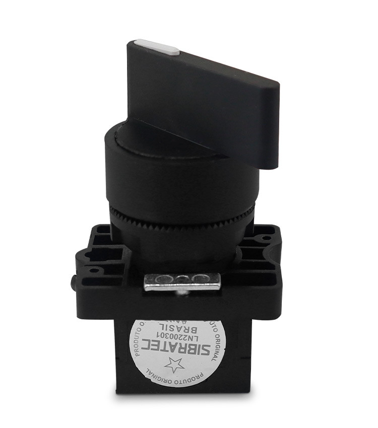 Chave Seletora com 2 Posições 1NA Plástica 22mm Manopla Longa - EJ21