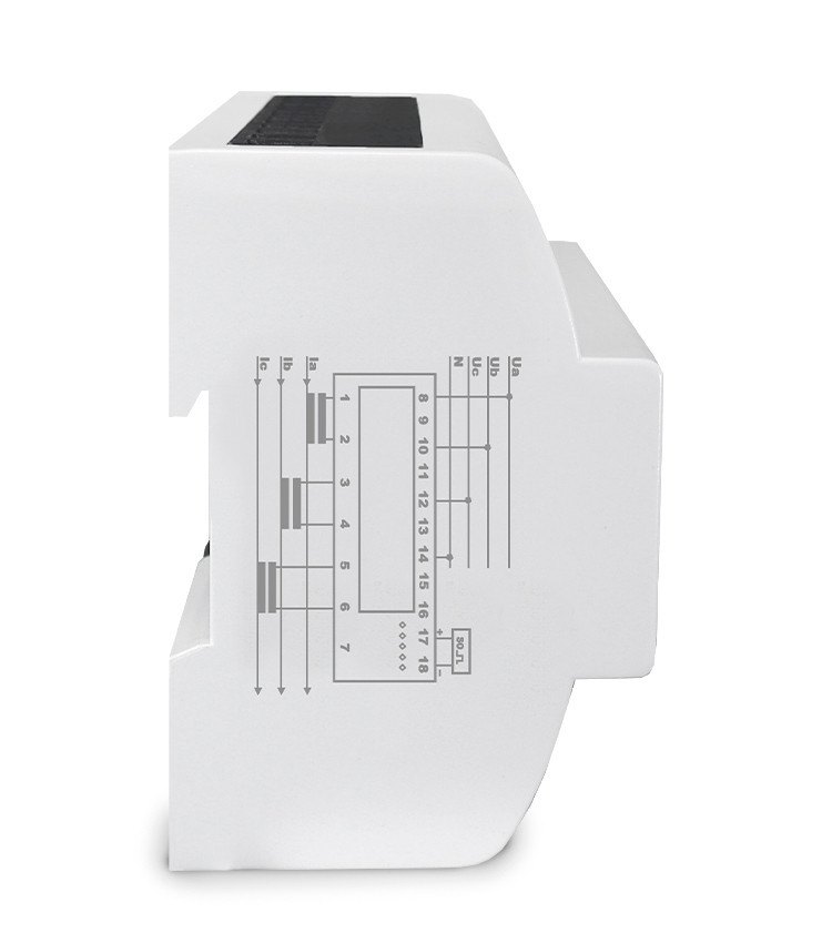 Medidor de Energia kWh Trifásico Medição Indireta por TC x/5A (5A-5000A)