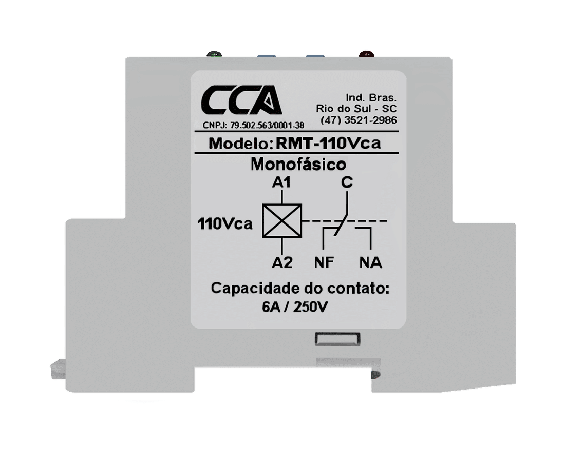 Relé Protetor Monitor Tensão 110/127V - Ajuste Mínimo 80V~110V Máximo 110V~140V - RMT Relé Protetor Monitor Tensão 110/127V - Ajuste Mínimo 80V~110V Máximo 110V~140V - RMT