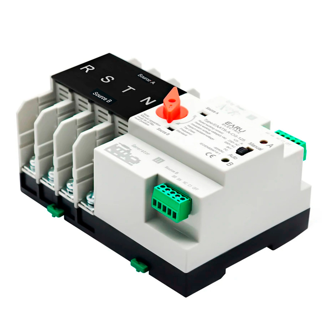 Chave Transferência Automática 125A 4 Polos 220V Rede Gerador Tetrapolar Chave Transferência Automática 125A 4 Polos 220V Rede Gerador Tetrapolar