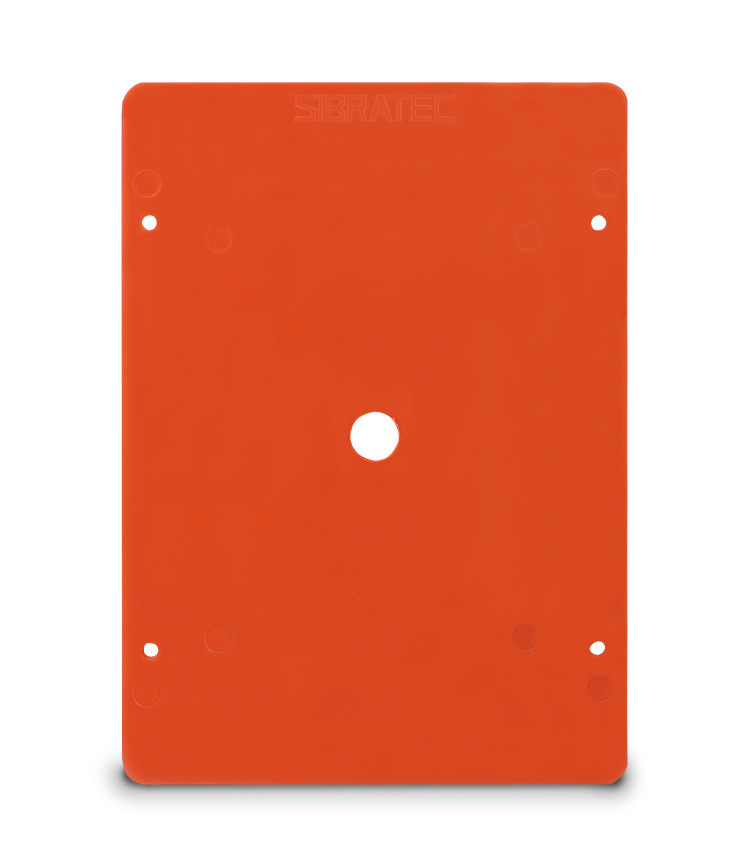 Placa de Montagem 24,5x16,5mm para Quadro M 28x18x14cm Plástico cor Laranja Placa de Montagem 24,5x16,5mm para Quadro M 28x18x14cm Plástico cor Laranja