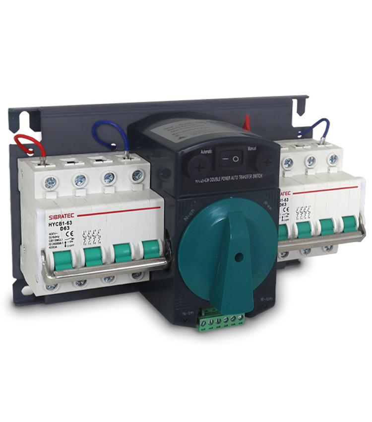 Chave de Transferência Automática 63A 4 Polos Rede Gerador - HYCQ5M Chave de Transferência Automática 63A 4 Polos Rede Gerador - HYCQ5M