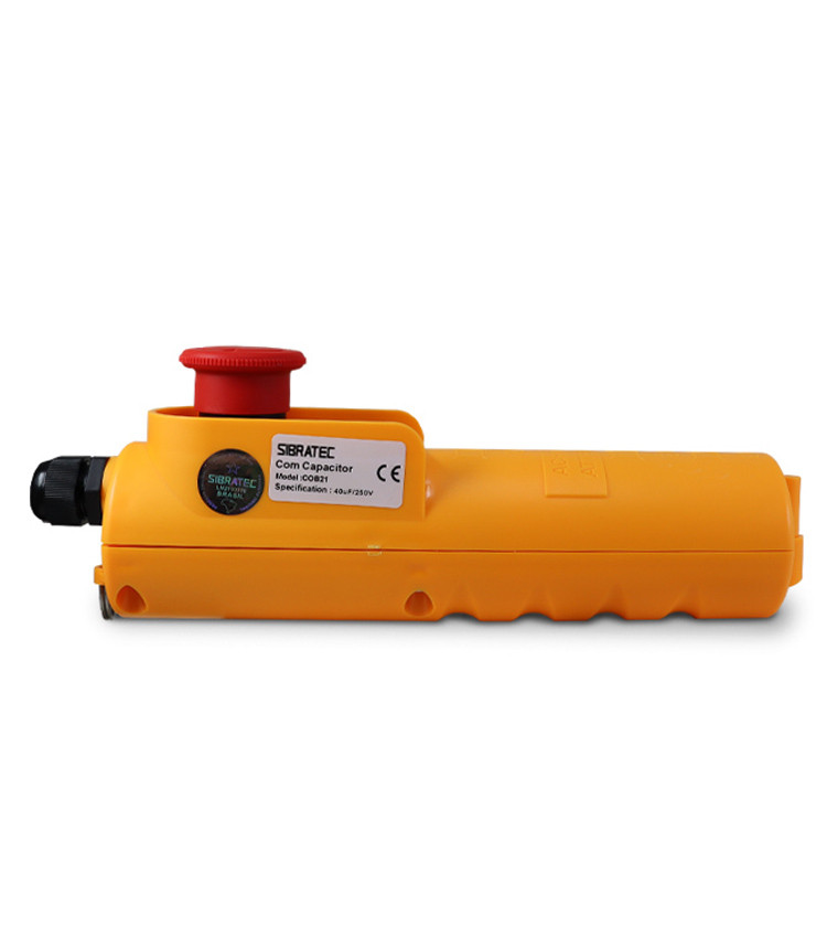 Botoeira Comando para Talha Chave 3 Posições + Emergência + Capacitor Botoeira Comando para Talha Chave 3 Posições + Emergência + Capacitor