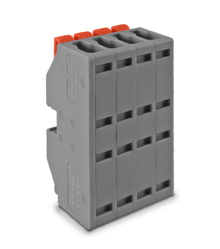 Conector de Emenda Rápida 4 Vias 4 Polos para Cabo até 6mm² Corrente máx. 41A - KV226