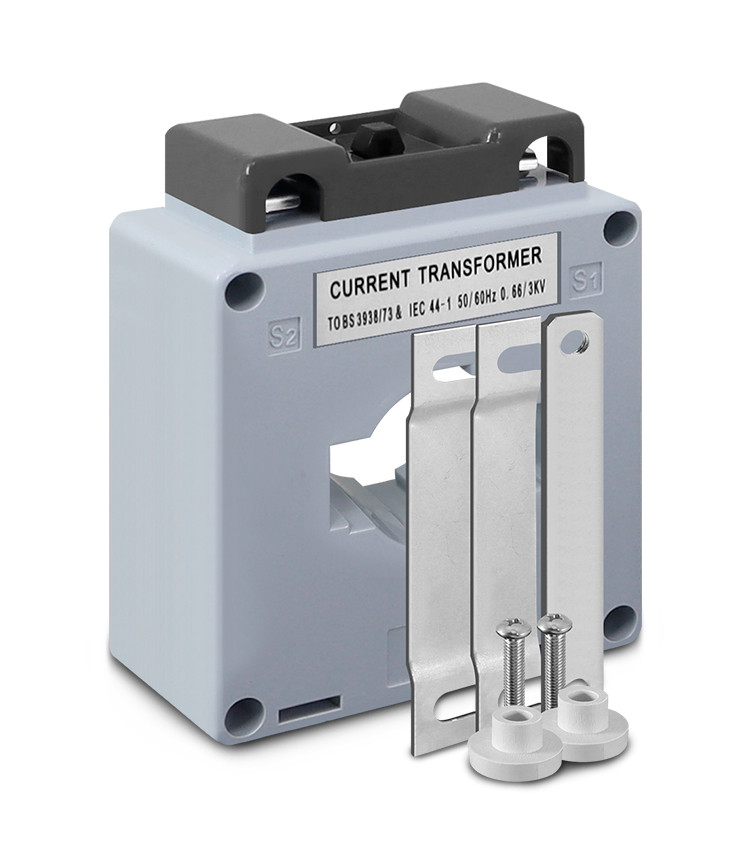 Transformador de Corrente (TC) Relação de 800/5A - Furo cabo 46mm - MSQ60 Transformador de Corrente (TC) Relação de 800/5A - Furo cabo 46mm - MSQ60