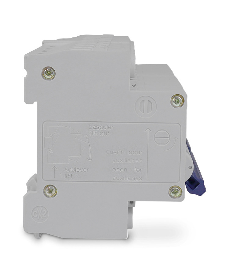 Chave de Transferência Rede Gerador Manual 63A 4 Polos para Trilho DIN com Disjuntor Intertravado - DZ-47