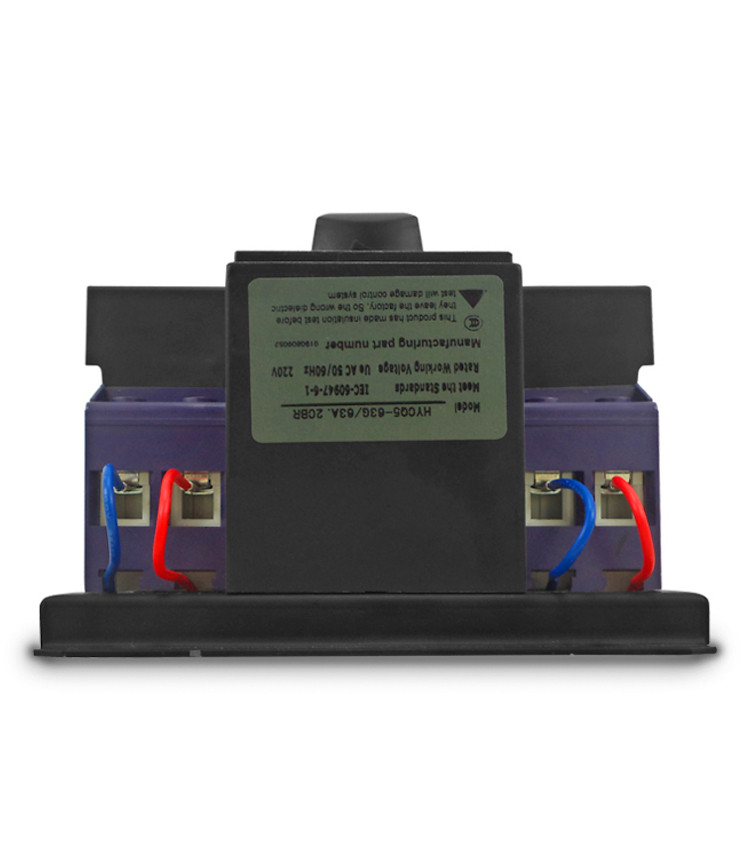Chave de Transferência Automática 63A 2 Polos 220V Rede Gerador - HYCQ5M Chave de Transferência Automática 63A 2 Polos 220V Rede Gerador - HYCQ5M
