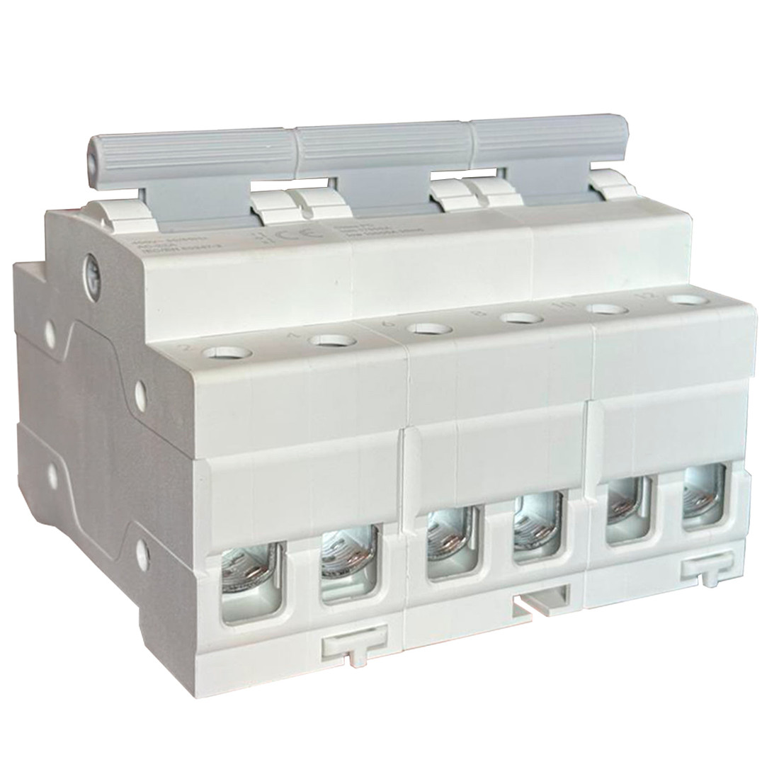 Chave de Transferência 3 Polos 125A Trilho DIN Tripolar Rede Gerador