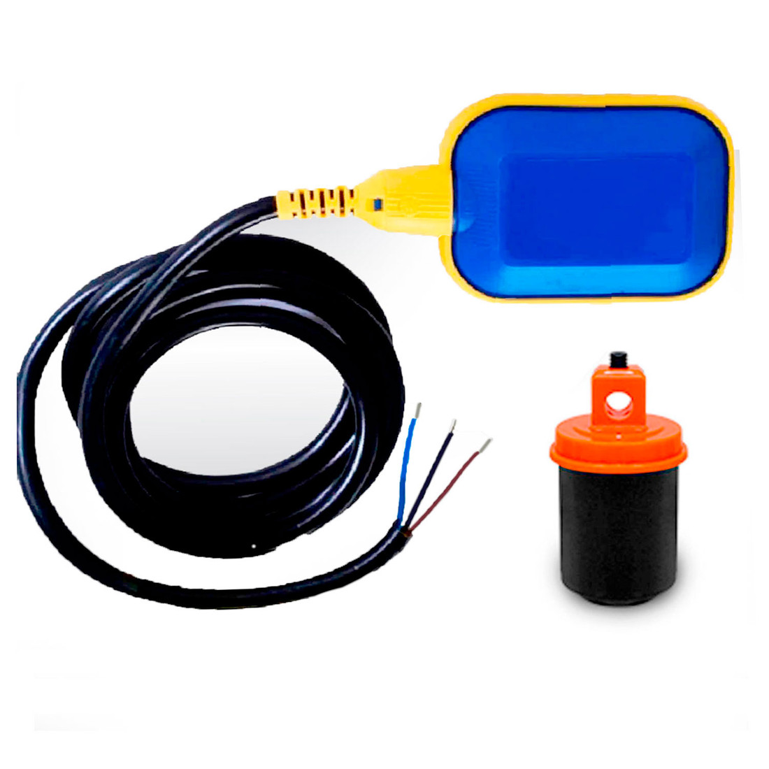 Kit Controle Nível Automático Chave Boia + Contator 32a Tripolar 220v