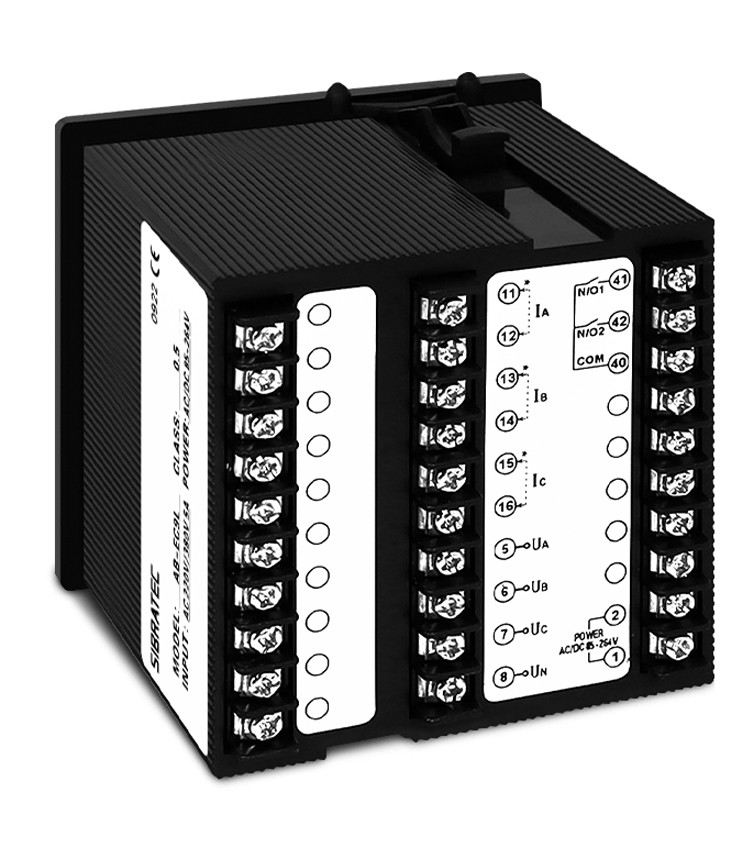 Multimedidor Trifásico (Tensão, Corrente e Frequência) 2 Saídas 96x96mm - AB-EC9L