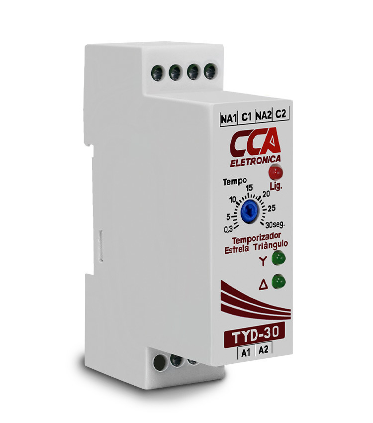 Relé Temporizador Analógico Estrela Triangulo 0-30s 24V