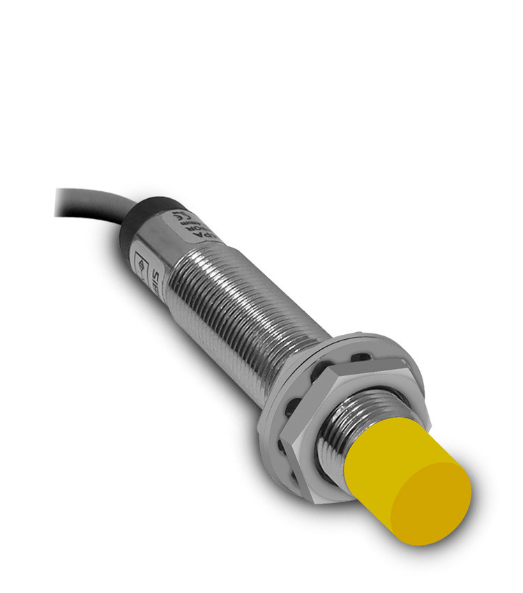 Sensor Indutivo não Faceado 12mm PNP-NA+NF 6-36V Range 4mm com 4 Fios - LM12-3004PC Sensor Indutivo não Faceado 12mm PNP-NA+NF 6-36V Range 4mm com 4 Fios - LM12-3004PC