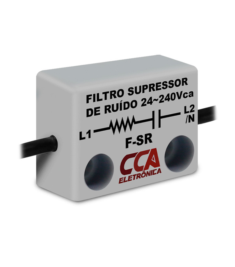 Filtro Diodo Supressor de Surto / Ruido Corrente Alternada 24-240V - F-SR Filtro Diodo Supressor de Surto / Ruido Corrente Alternada 24-240V - F-SR