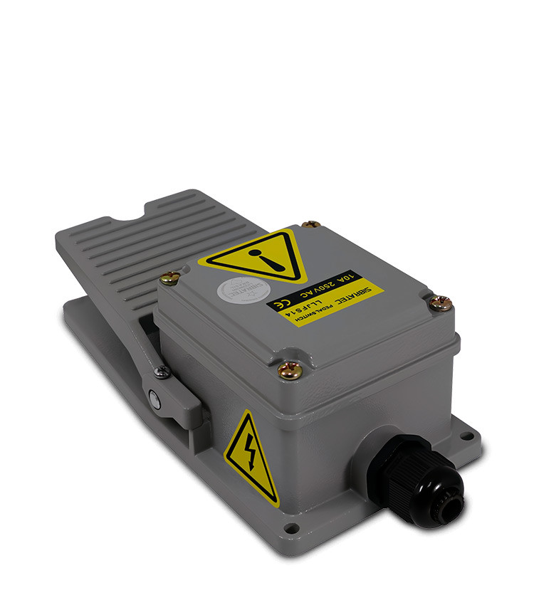 Pedaleira Metálica sem Capa de Proteção com 1 Contato Reversível - LLJFS14 Pedaleira Metálica sem Capa de Proteção com 1 Contato Reversível - LLJFS14