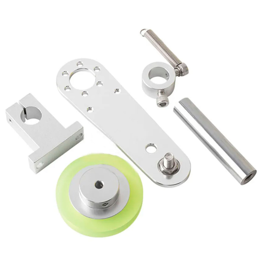 Kit Suporte Metálico e Roldana para Encoder Incremental com Amortecimento de Impacto Kit Suporte Metálico e Roldana para Encoder Incremental com Amortecimento de Impacto