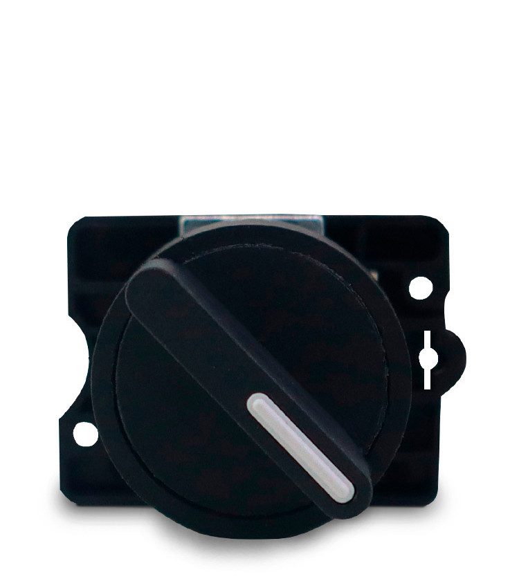 Chave Seletora com 2 Posições 1NA Plástica 22mm Manopla Curta - ED21