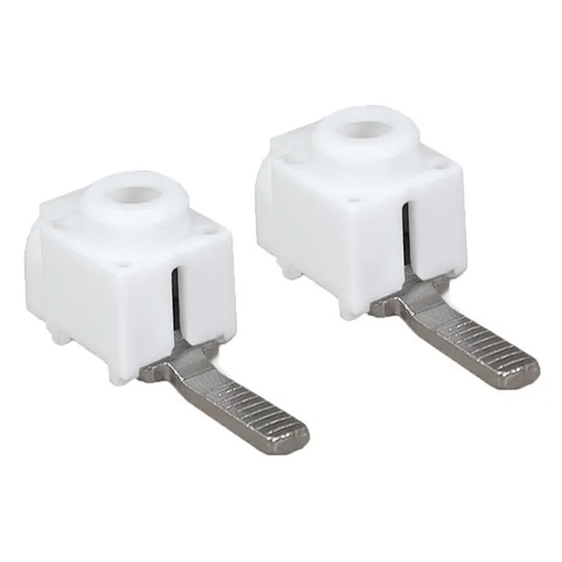 Kit 2 Barramentos Pente 2 Polos 63A + 4 Conector Genérico 25mm para Quadros de Energia