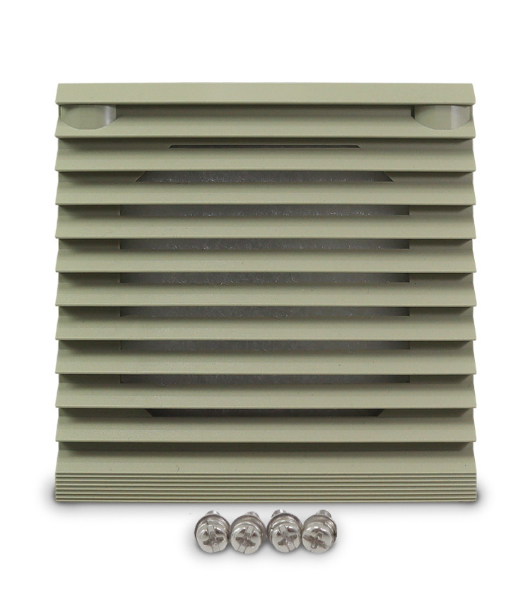 Veneziana com Filtro para Ventilador 80x80mm cor Bege Veneziana com Filtro para Ventilador 80x80mm cor Bege