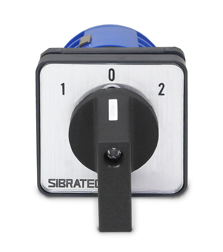 Chave Reversora Rotativa Trifásica 32A (1-0-2) Porta de Painel - LW26R Chave Reversora Rotativa Trifásica 32A (1-0-2) Porta de Painel - LW26R