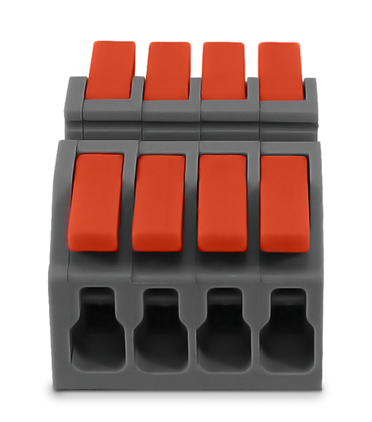 Conector de Emenda Rápida 4 Vias 4 Polos para Cabo até 6mm² Corrente máx. 41A - KV226