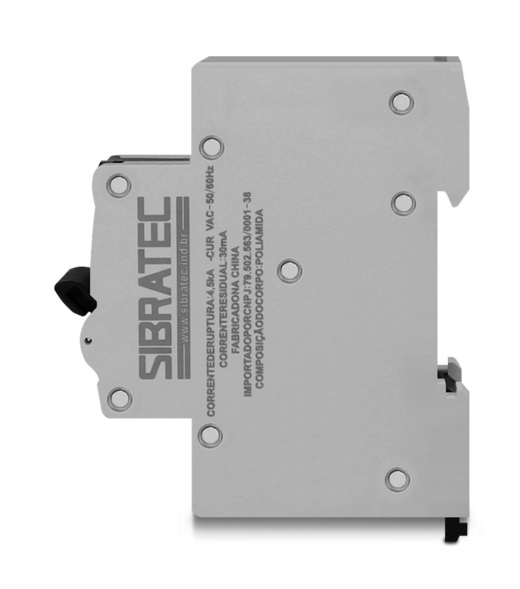 DDR Disjuntor Diferencial Residual 2 Polos 25a 30mA (Mini Disjuntor DIN + DR) - RNC2-40E-25