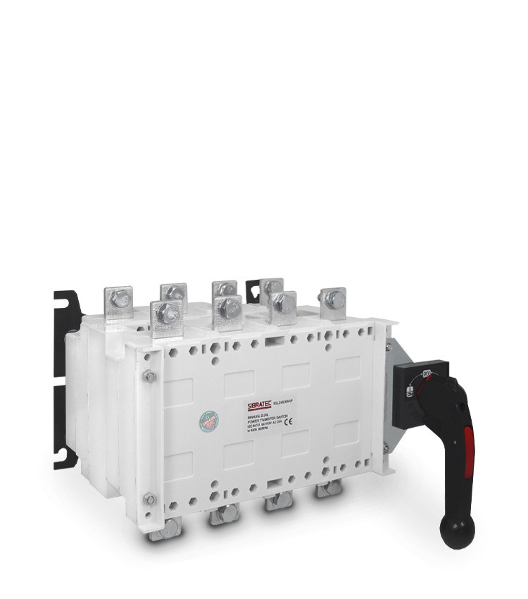 Chave de Transferência Manual 630A 4 Polos 3 Posições Rede Gerador - SGLZ Chave de Transferência Manual 630A 4 Polos 3 Posições Rede Gerador - SGLZ