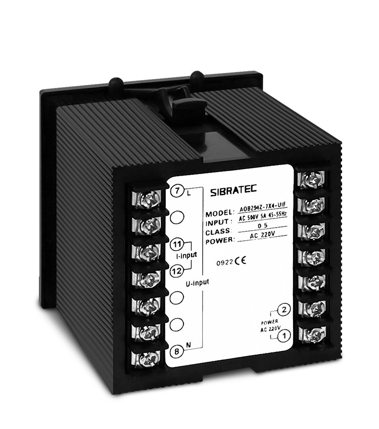 Multimedidor Digital Monofásico (Tensão, Corrente e Frequência) Sem Saída 72x72mm -  AOB294Z-7X4-UIF