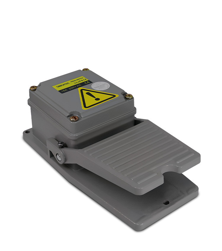 Pedaleira Metálica sem Capa de Proteção com 1 Contato Reversível - LLJFS14 Pedaleira Metálica sem Capa de Proteção com 1 Contato Reversível - LLJFS14