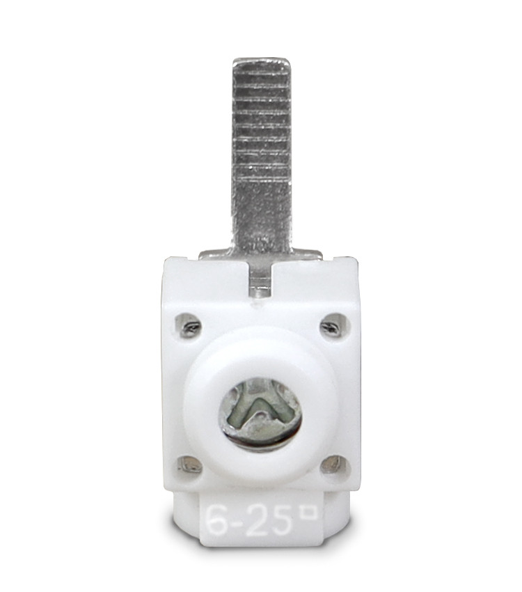 Kit 2 Barramentos Pente 2 Polos 63A + 4 Conector Genérico 25mm para Quadros de Energia