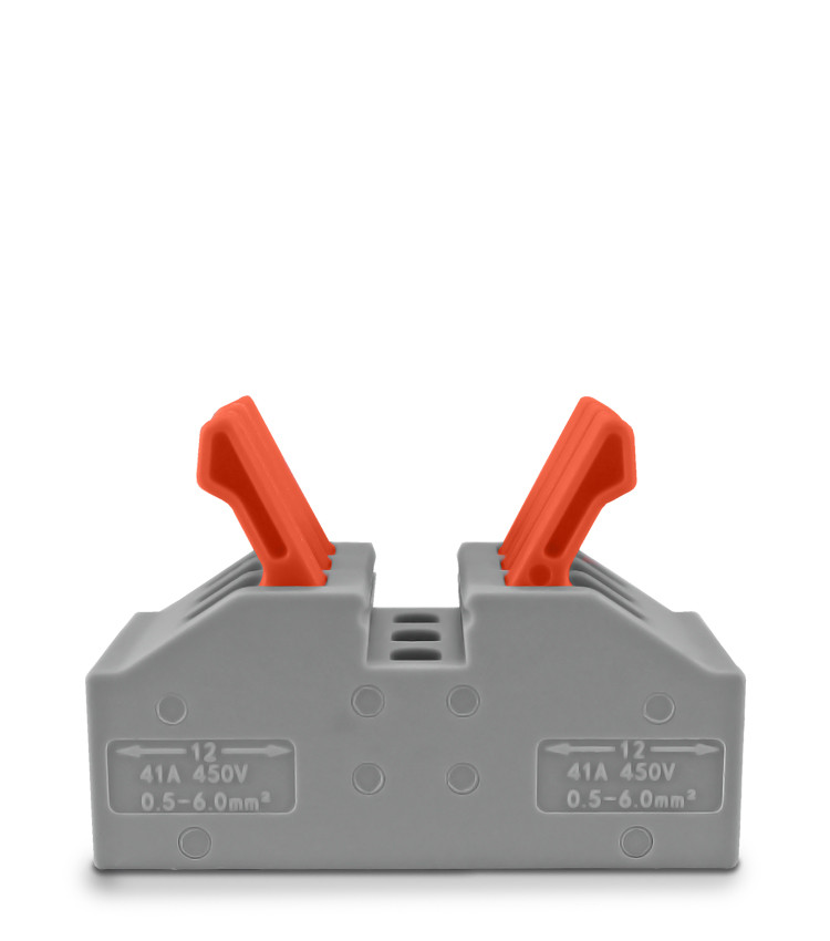 Conector de Emenda Rápida 3 Vias 3 Polos para Cabo até 6mm² Corrente máx. 41A - KV226 Conector de Emenda Rápida 3 Vias 3 Polos para Cabo até 6mm² Corrente máx. 41A - KV226