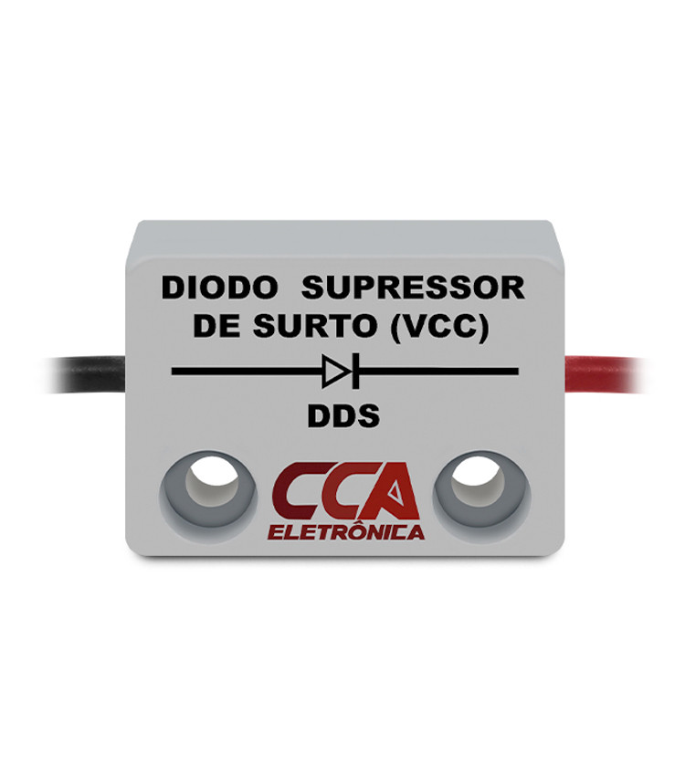 Filtro Diodo Supressor de Surto / Ruido Corrente Contínua 0-24Vdc - DDS Filtro Diodo Supressor de Surto / Ruido Corrente Contínua 0-24Vdc - DDS