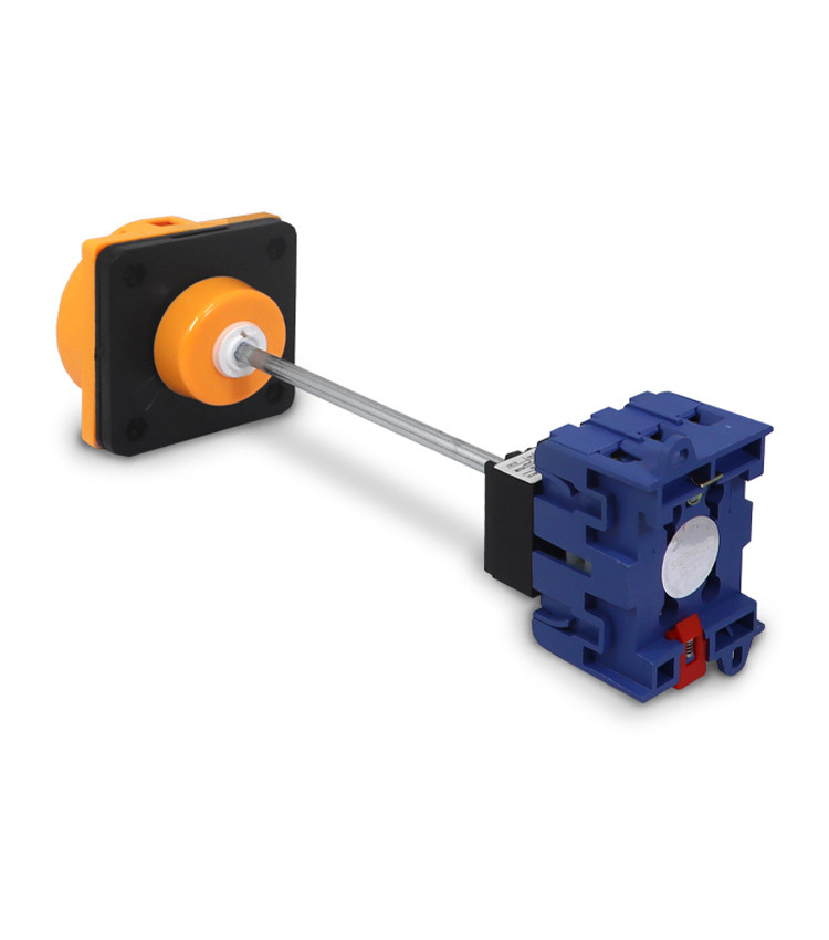 Chave Liga Desliga Rotativa 25A 3 Polos com Haste para Porta de Painel - D11-25A Chave Liga Desliga Rotativa 25A 3 Polos com Haste para Porta de Painel - D11-25A