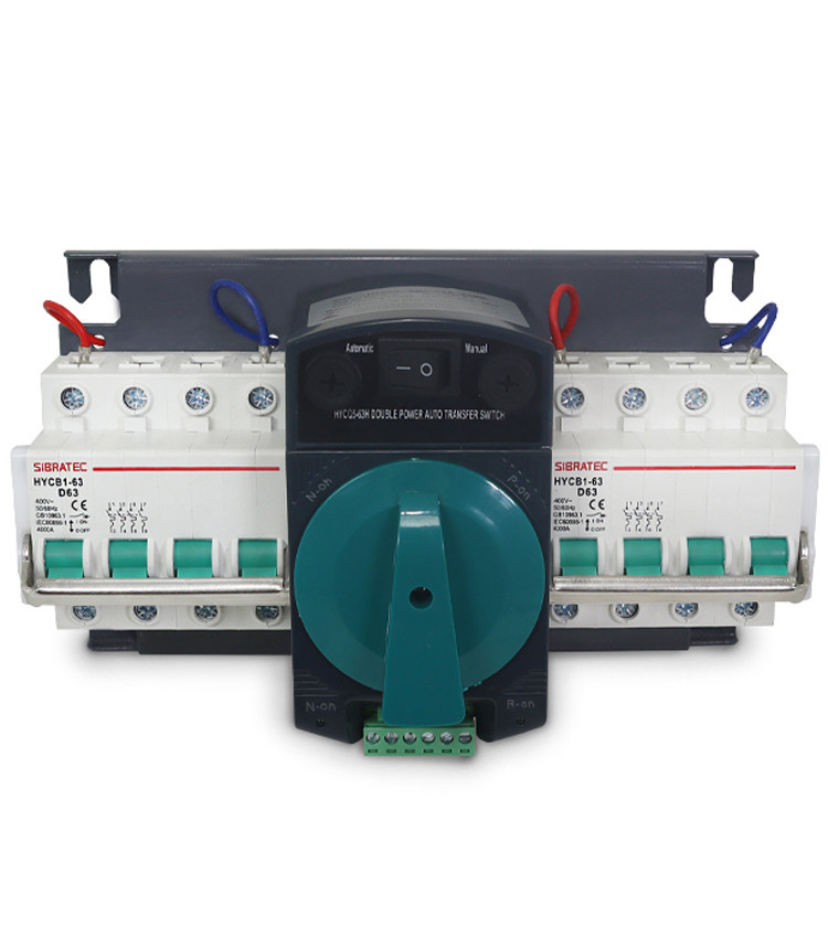 Chave de Transferência Automática 63A 4 Polos Rede Gerador - HYCQ5M Chave de Transferência Automática 63A 4 Polos Rede Gerador - HYCQ5M