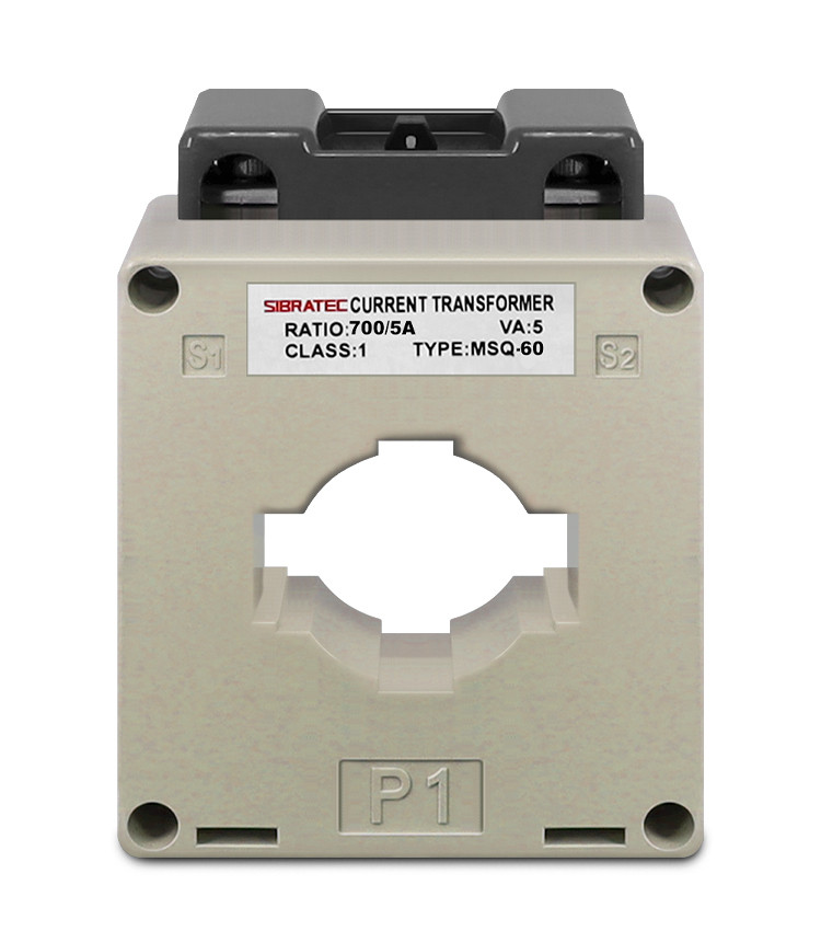 Transformador de Corrente (TC) Relação de 700/5A - Furo cabo 46mm - MSQ60 Transformador de Corrente (TC) Relação de 700/5A - Furo cabo 46mm - MSQ60