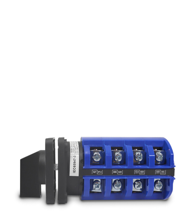 Chave de Transferência Rotativa 63A | 4 Polos | 3 Posições | Porta de Painel | Rede Gerador - LW28-63-4P