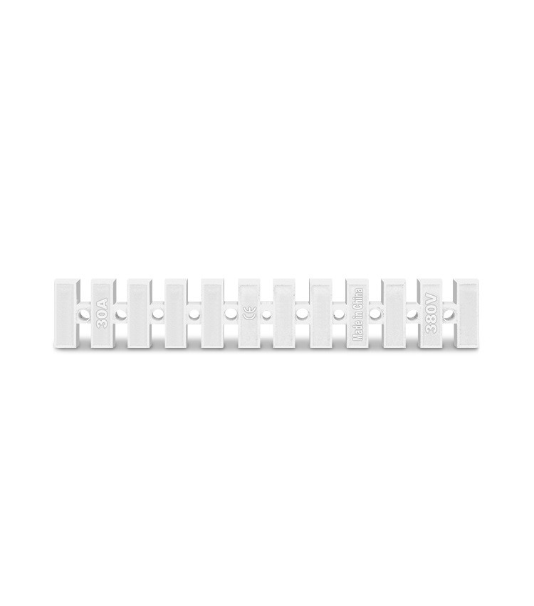 Borne Sindal Barra Terminal para Cabo 10 a 16mm² 12 Vias - TBS-30A Borne Sindal Barra Terminal para Cabo 10 a 16mm² 12 Vias - TBS-30A