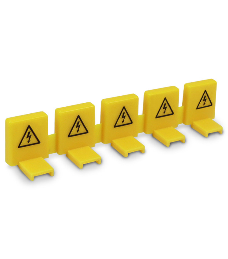 Barra com 5 Capas de Proteção para Barramento Pente cor Amarela Barra com 5 Capas de Proteção para Barramento Pente cor Amarela