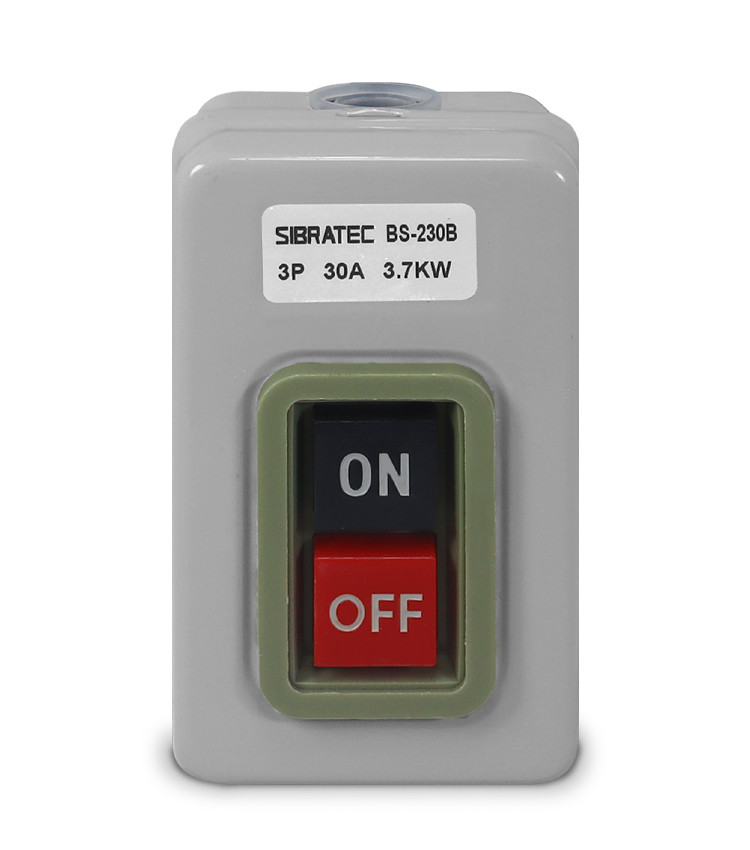 Botoeira Dupla Liga Desliga 30a Chave Trifásica para Motor Até 15cv - BS230B