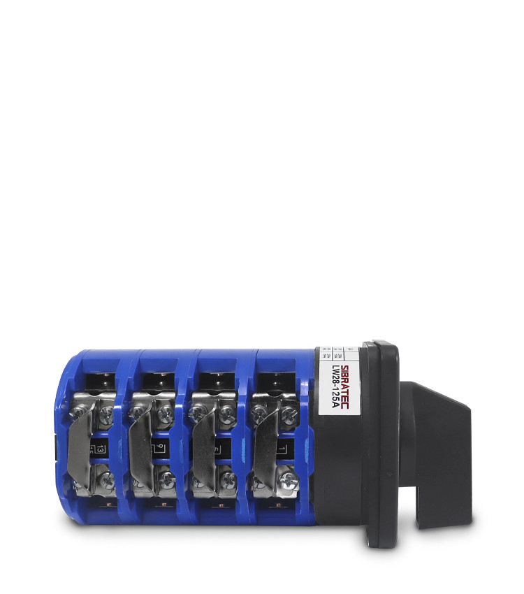 Chave de Transferência Rotativa 125A | 4 Polos | 3 Posições | Porta de Painel | Rede Gerador - LW28-125-4P Chave de Transferência Rotativa 125A | 4 Polos | 3 Posições | Porta de Painel | Rede Gerador - LW28-125-4P