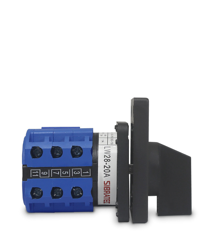 Chave Amperimétrica Rotativa com 4 Posições 0/R/S/T até 20A para Porta de Painel - LW28-20A