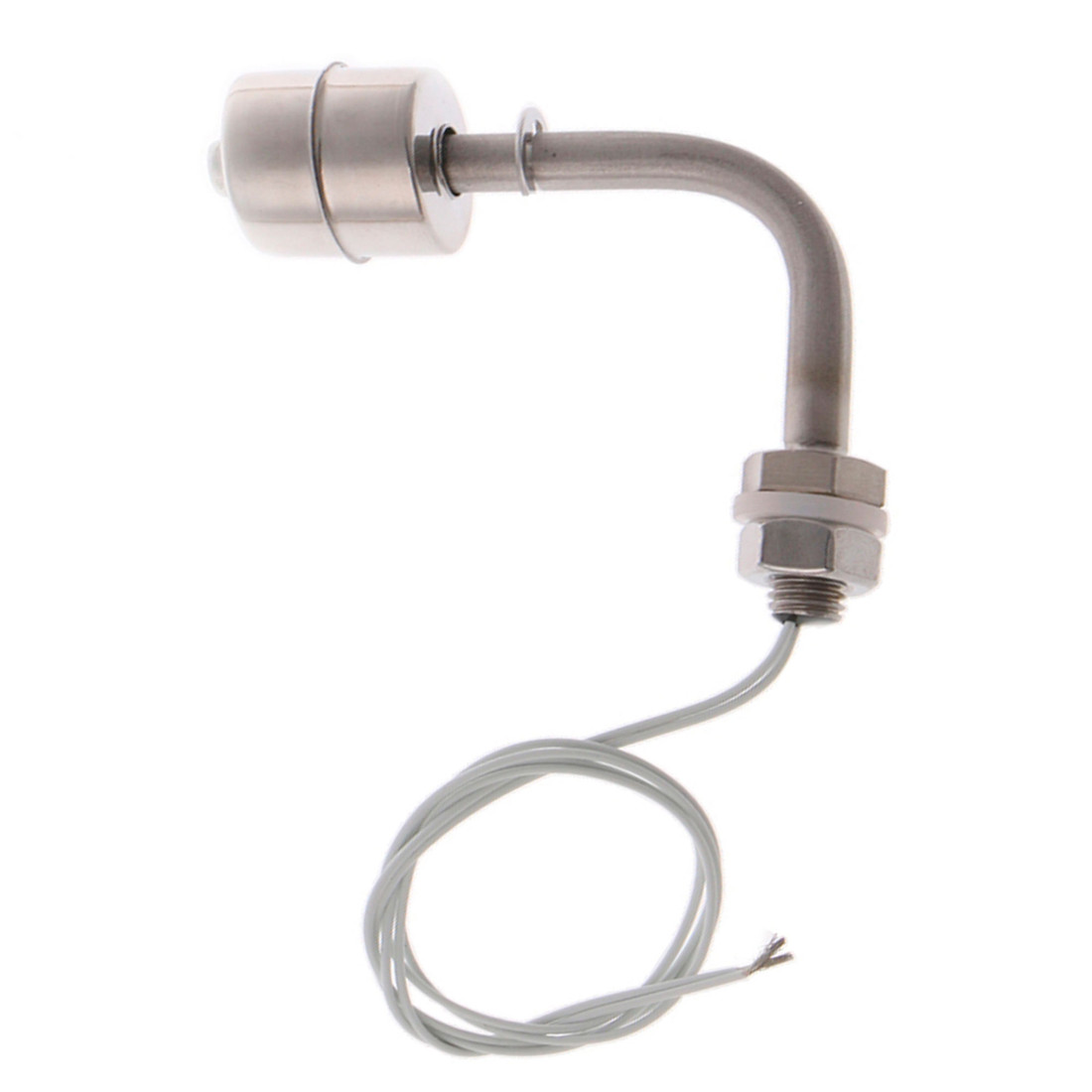 Boia de Nível Aço Inox Horizontal 90 Graus 78mm 1NA Cabo com 30cm IP67