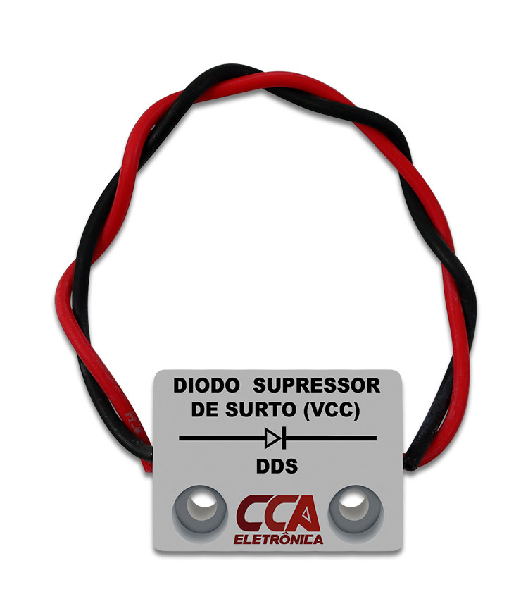 Filtro Diodo Supressor de Surto / Ruido Corrente Contínua 0-24Vdc - DDS Filtro Diodo Supressor de Surto / Ruido Corrente Contínua 0-24Vdc - DDS