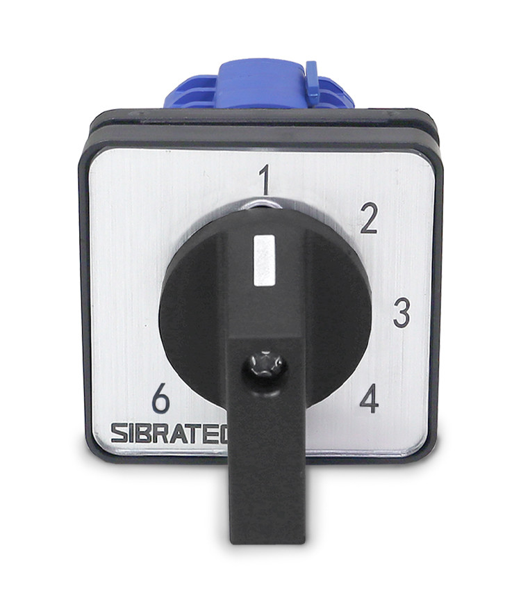 Chave Seletora Rotativa com 6 Posições (1-2-3-4-5-6) 1 Polo 20A para Porta de Painel - LW28-20-6 Chave Seletora Rotativa com 6 Posições (1-2-3-4-5-6) 1 Polo 20A para Porta de Painel - LW28-20-6